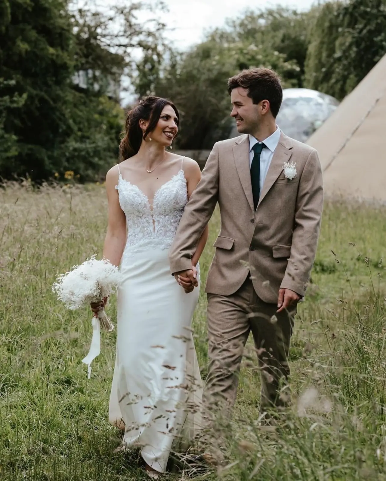 Countryside wedding celebration at Bamboo Sky near Cambridge