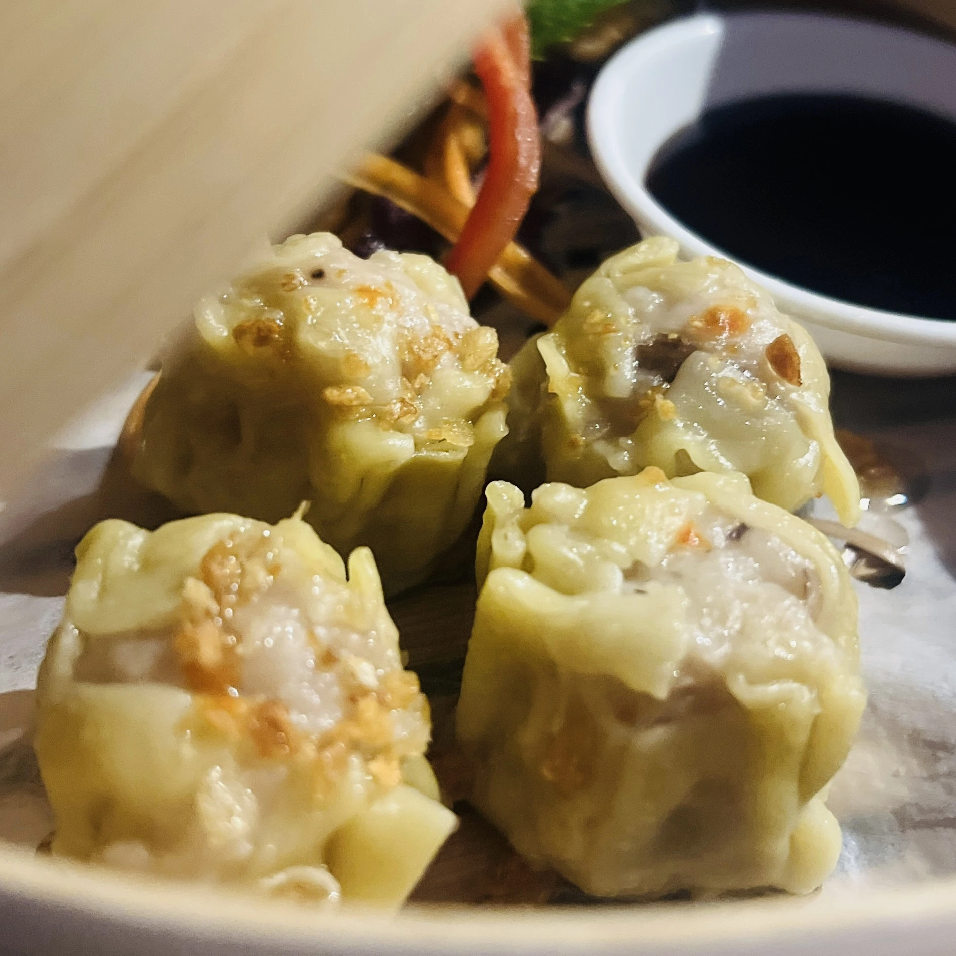 Steamed dim sum dumplings